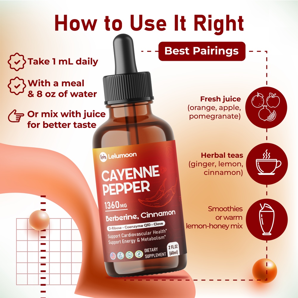 Cayenne Pepper Liquid Drops